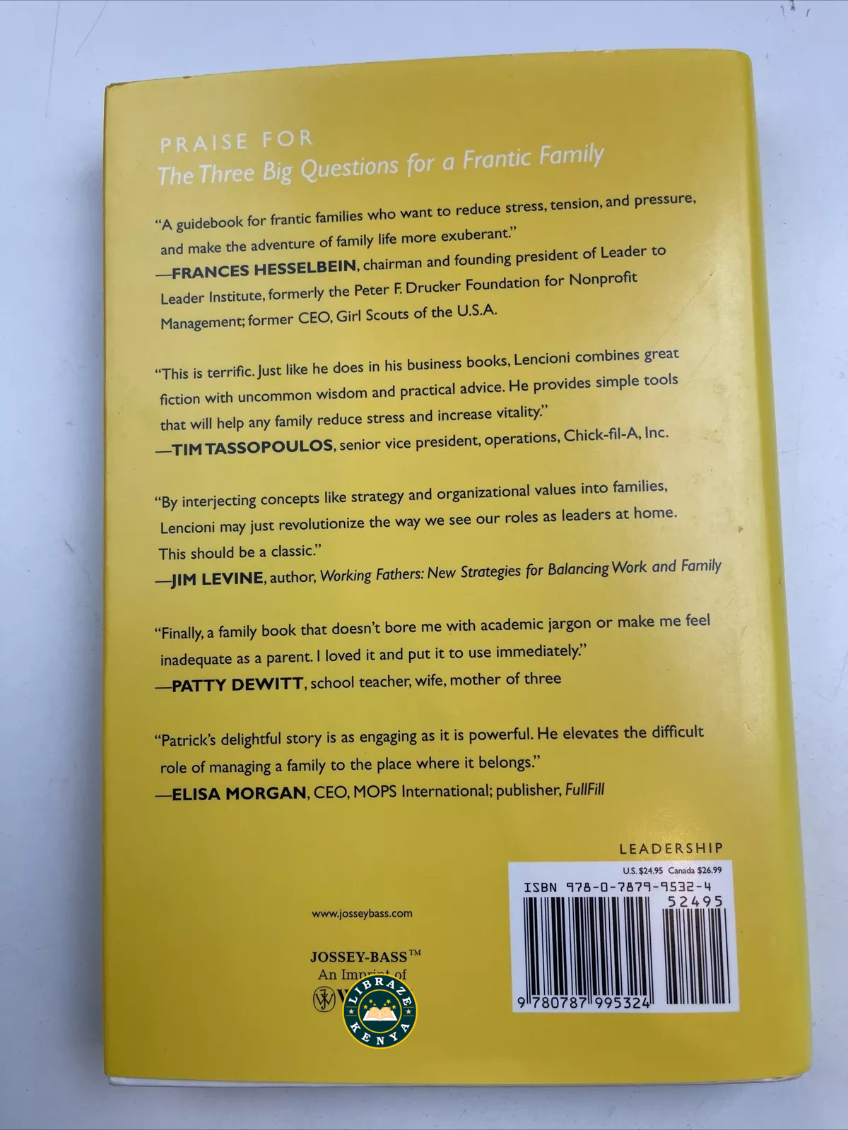 The 3 Big Questions for a Frantic Family: A Leadership Fable... About Restoring Sanity to the Most Important Organization in Your Life by Patrick Lencioni - Image 3