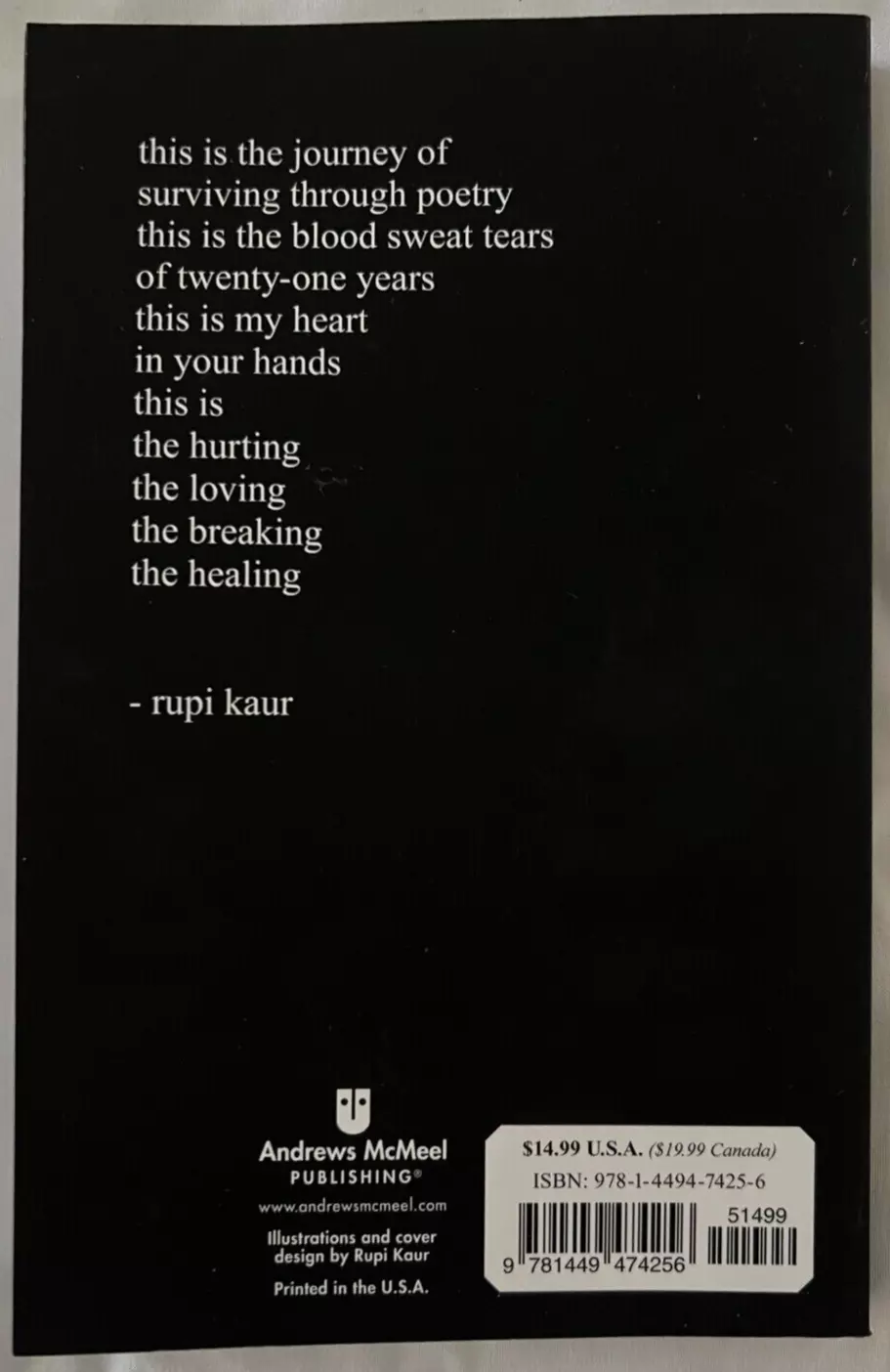 Milk and Honey Paperback – by Rupi Kaur - Image 3