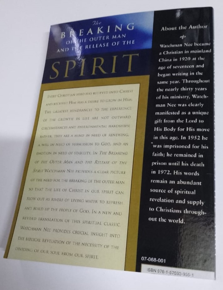The Breaking of the Outer Man and the Release of the Spirit Paperback – by Watchman Nee - Image 3