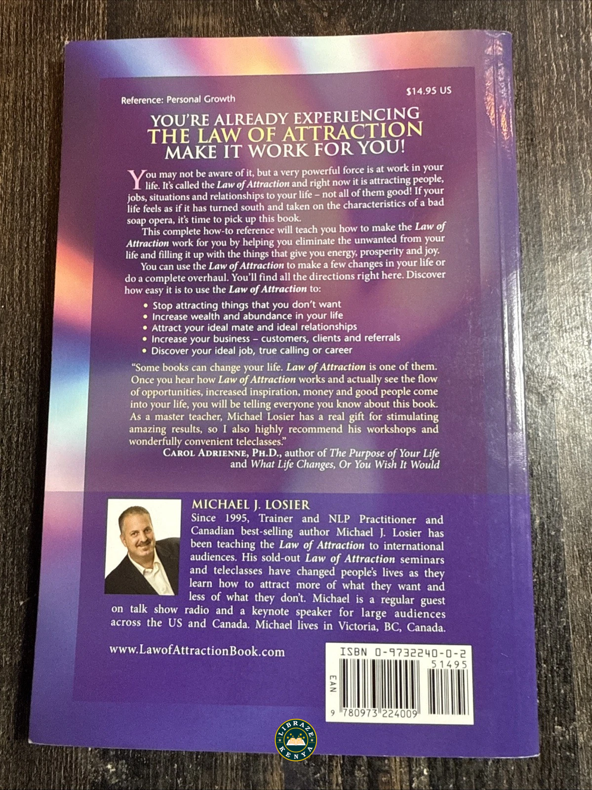 Law of Attraction: The Science of Attracting More of What You Want and Less of What You Don't New Paperback – by Michael J. Losier - Image 4